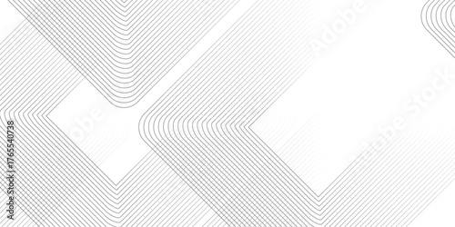 Abstract grey lines on white background with luxury shapes square background. Modern pattern elegant gray line template background. Vector white abstract background lines striped metallic concept.	