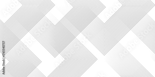 Abstract grey lines on white background with luxury shapes square background. Modern pattern elegant gray line template background. Vector white abstract background lines striped metallic concept.	