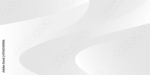 White abstract wave background. Fluid shapes composition. Creative illustration for poster, web, landing, page, cover, EPS 10