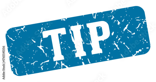 tip rectangular sign. tip stamp