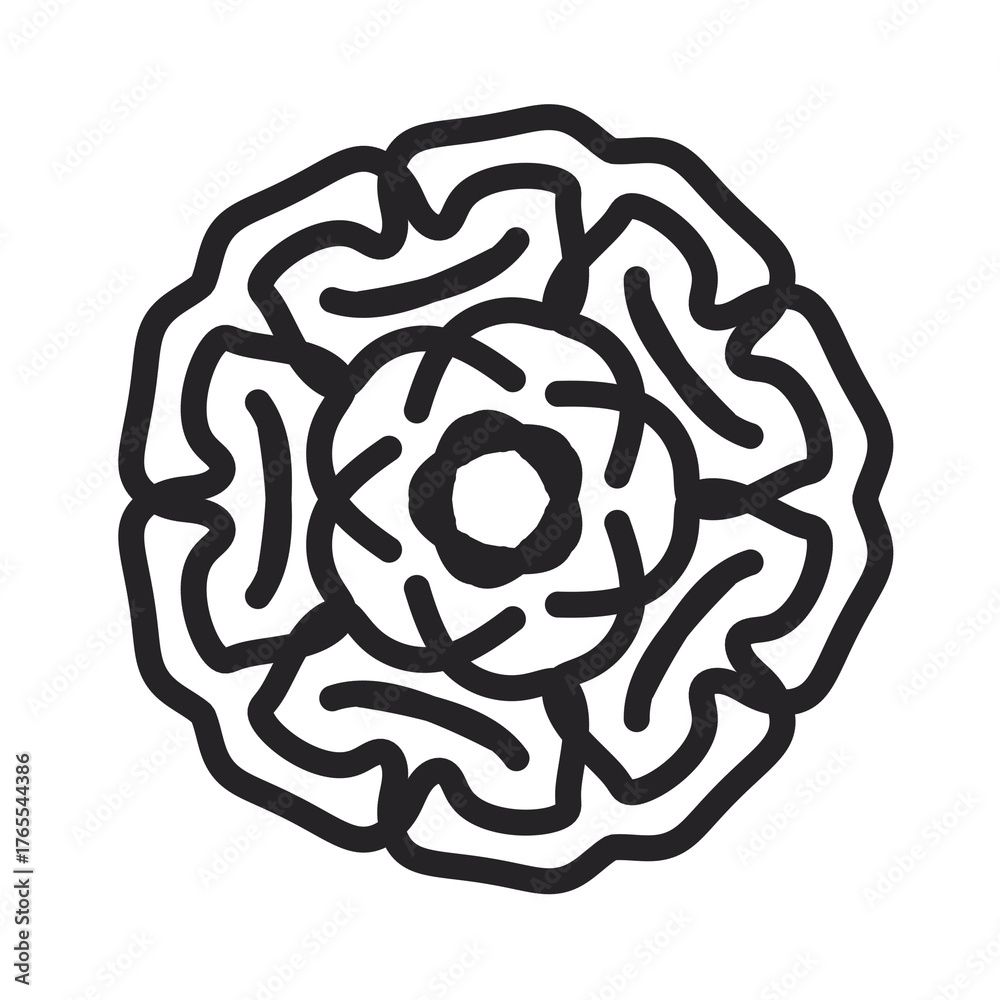 Obraz premium abstract flower head mandala element