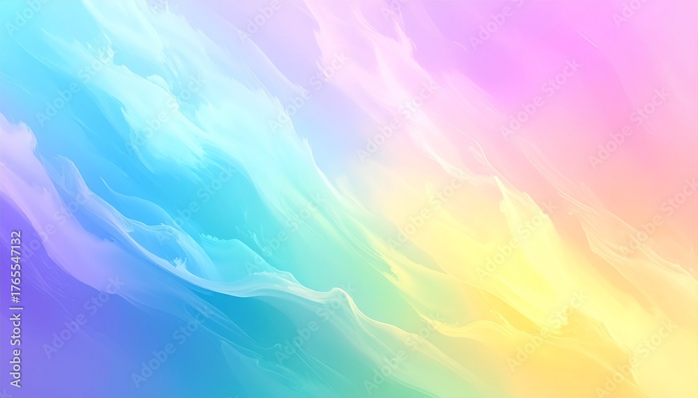 Fototapeta premium Abstract pastel gradient with flowing wave patterns