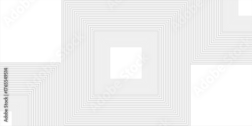 Modern white gray abstract background, the look of stainless steel, square lines on a gray background. Vector Illustration