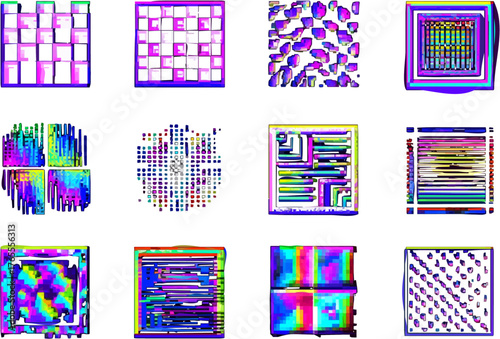 Digital Glitch Art: Pixelated Patterns