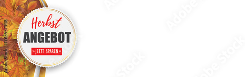 Herbstaktion Header mit Herbstlaub	