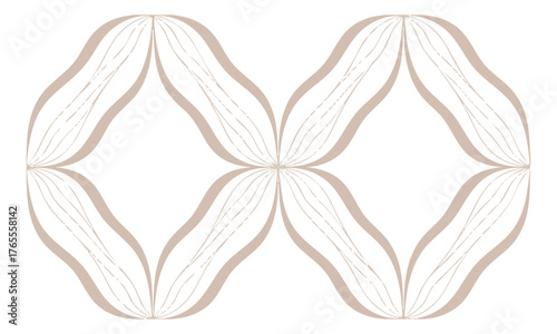 Minimal Geometric Curve Pattern — Modern Seamless Vector Background Vector illustration, easily editable.