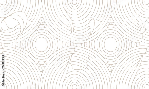 Subtle Abstract Pattern — Minimal Beige and White Seamless Vector illustration, easily editable.
