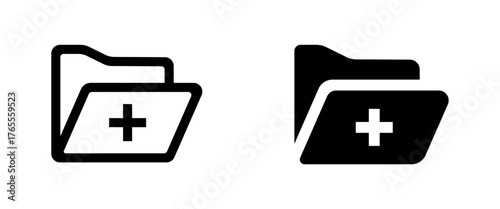 Folder icon. File Folder icon. Computer, Desktop PC, Laptop, Tablet and Phone File Folder, Ring Binder Storage symbol