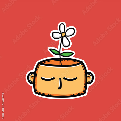 Mental Health Due To Psychology, Depression, Loneliness, Illness, Brain Development, or Hopelessness. Psychotherapy And Mentality Healthcare. Illustration