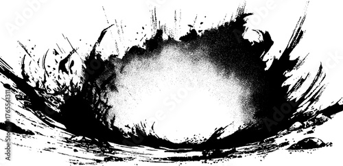 Dynamic manga energy wave illustrating powerful outburst in hand-drawn ink style