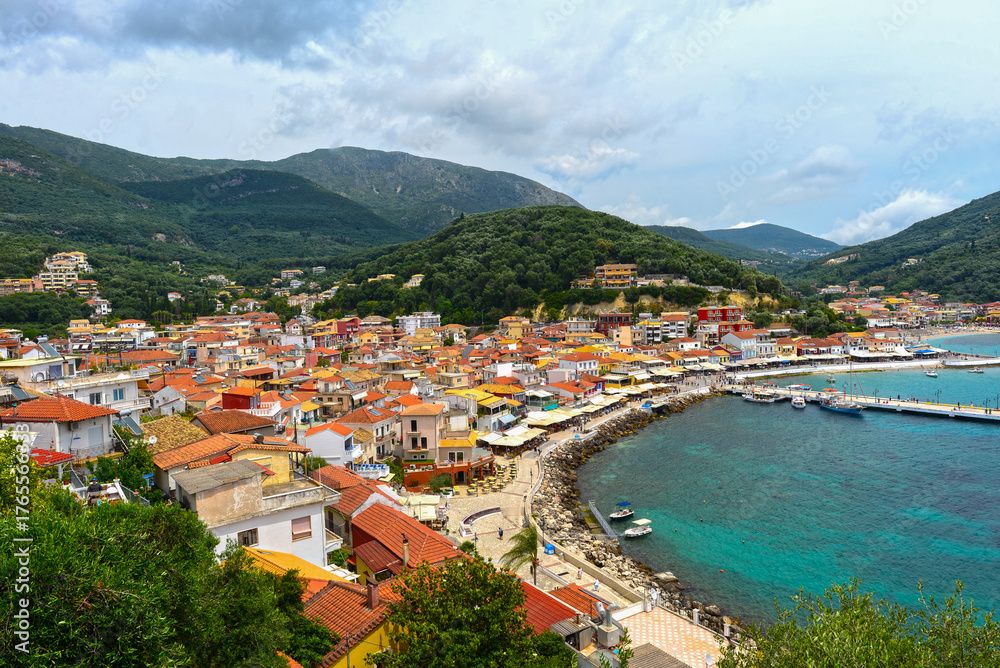 Obraz premium Parga an der griechischen Westküste (Epirus) am Ionischen Meer