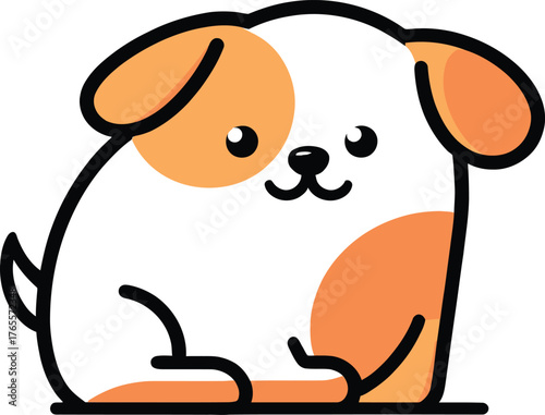 Cute cartoon a illustrator vector pog