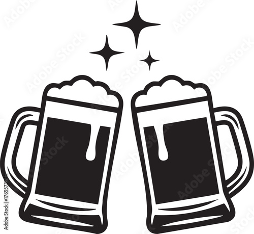 mug of beer with foam