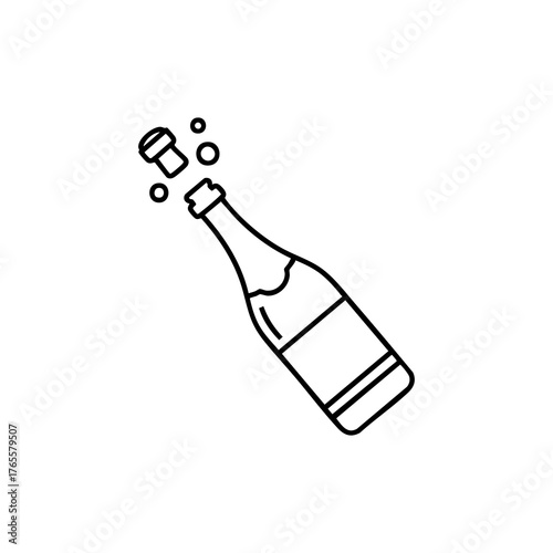 фотографія champagne bottle icon
