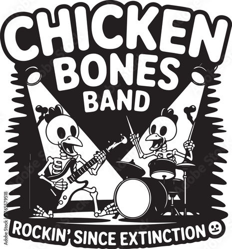 Chicken Bones Band rock band playing guitar and drums music