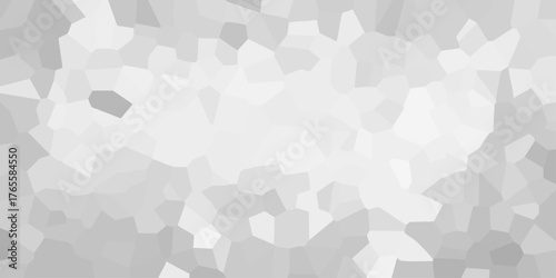 Monochromatic Geometric Crystal Mosaic with Soft Grayscale Gradient and Subtle Light Variations pattern