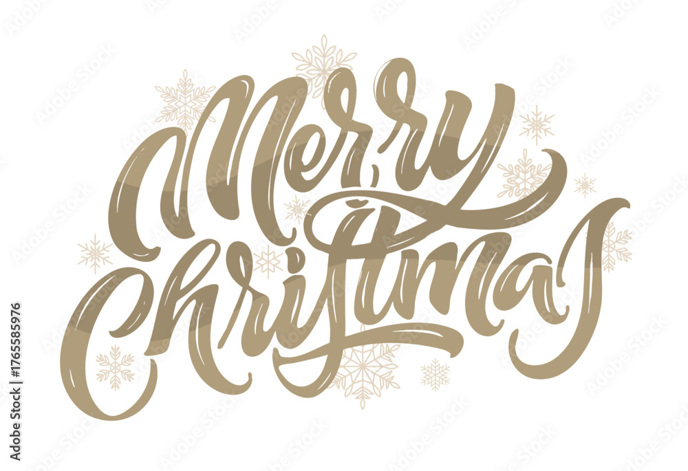 Fototapeta premium Merry Christmas and Happy New 2026 Year - cute hand drawn doodle lettering postcard. Hello 2026. Holly Jolly, Tis the season.
