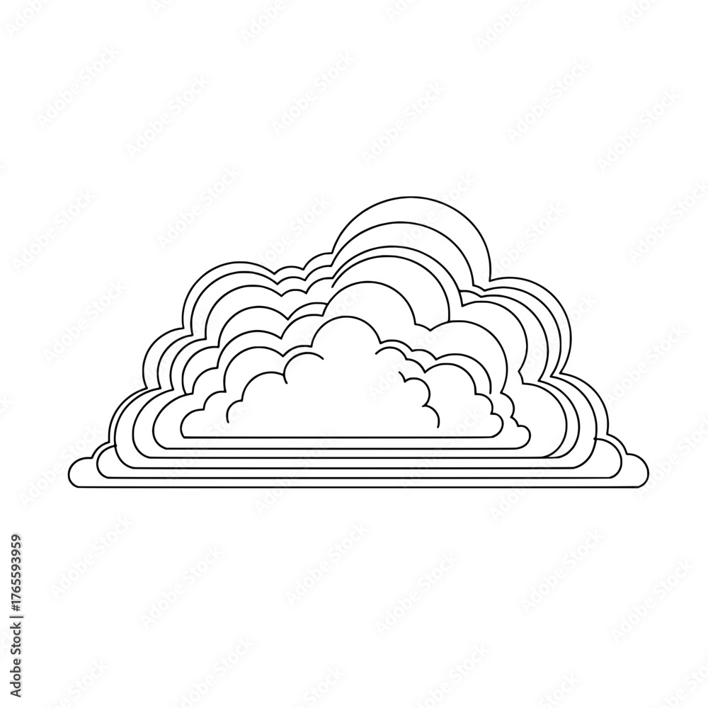 Fototapeta premium Cloud Illustration 