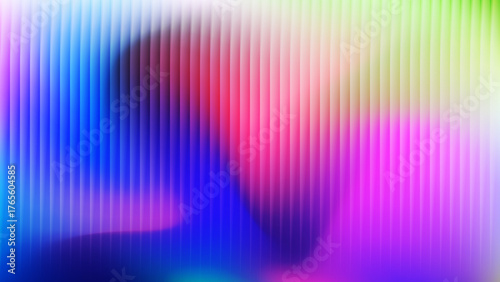 Futuristic Gradient Ripple Wave Background with Vibrant Fractal Glass Texture.