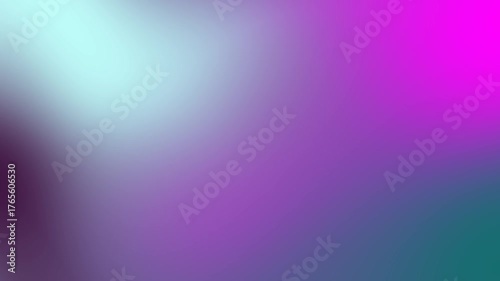 A vibrant gradient of purple, pink, and teal creates a smooth, abstract background.