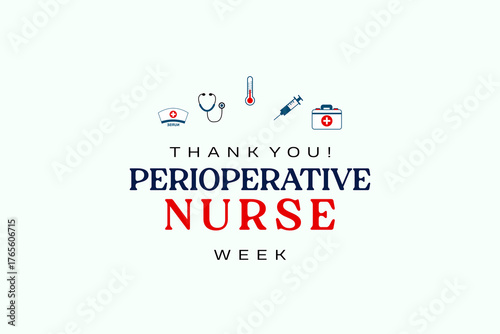 Perioperative Nurse Week holiday concept vector