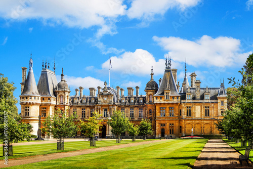 Waddesdon Manor is a magnificent country house in Buckinghamshire, England, built in the 19th century.