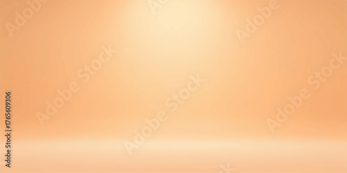 Soft peach orange studio background with spotlight and subtle floor shadow for product display