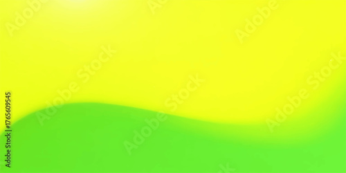 Vibrant abstract background with a smooth gradient transitioning from bright yellow to lush green