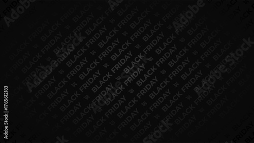 Black Friday Sale Background with Dark Luxury Banner Design