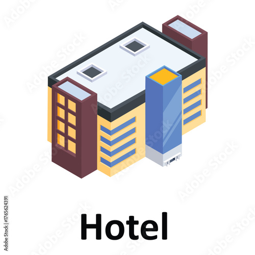 Hotel Vector icon which can easily modify or edit