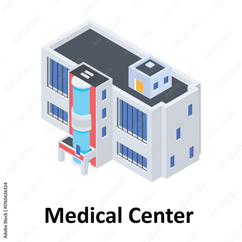 Fototapeta premium Medical Center Vector icon which can easily modify or edit