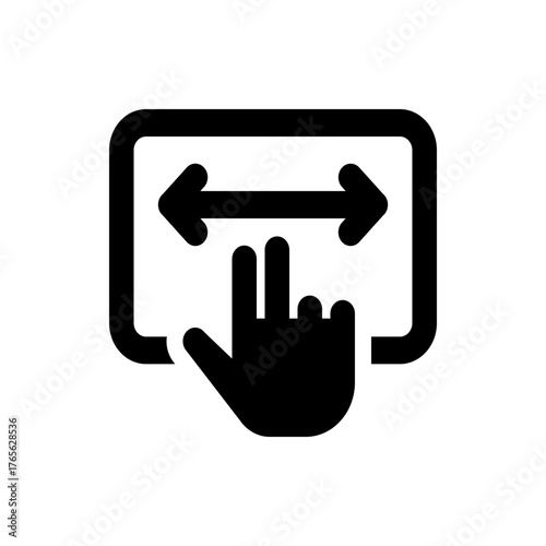 Stylized drawing of a person with short hair and a scar on their forehead in black and white outline style