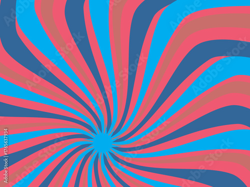 Vintage retro banner background. Colorful grunge wave wallpaper. Vector illustration. Twist party backround pattern.	