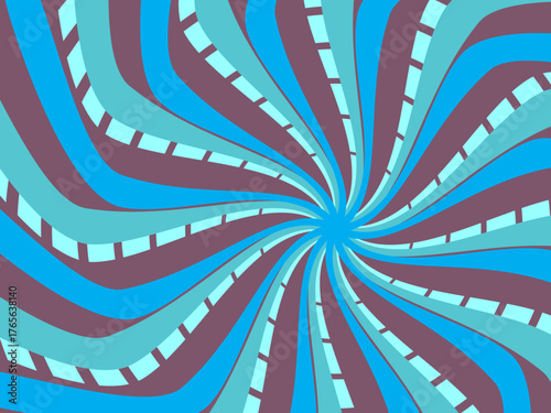Vintage retro banner background. Colorful grunge wave wallpaper. Vector illustration. Twist party backround pattern.	