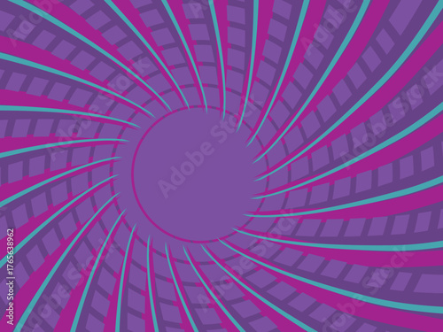 Vintage retro banner background. Colorful grunge wave wallpaper. Vector illustration. Twist party backround pattern.	