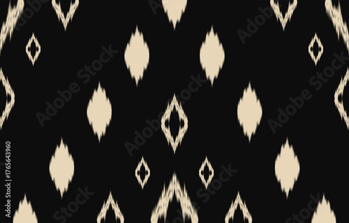 Ethnic abstract ikat art. Aztec ornament print. geometric ethnic pattern seamless  color oriental.  Design for background ,curtain, carpet, wallpaper, clothing, wrapping, Batik, vector illustration.