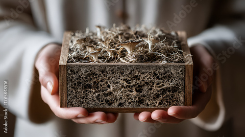 Mycelium Packaging Sample | Sustainable Eco Material | Biodegradable Packaging Box