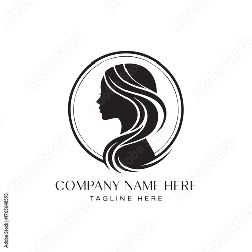  Spa logo simple woman face logo icon design vector 