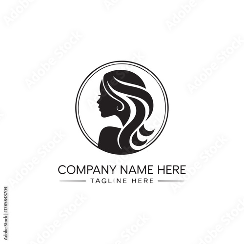  Spa logo simple woman face logo icon design vector 