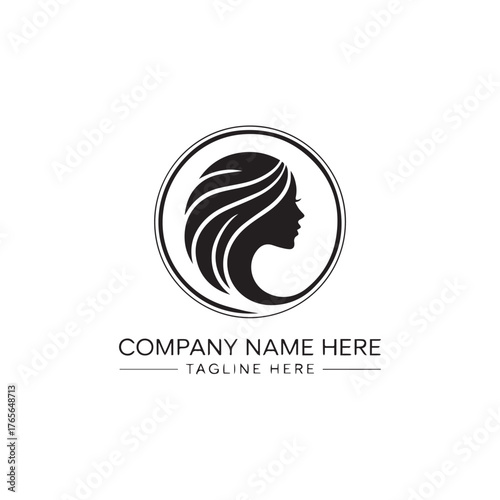  Spa logo simple woman face logo icon design vector 