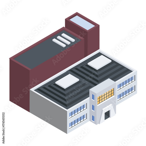 Convention Hall Vector icon which can easily modify or edit