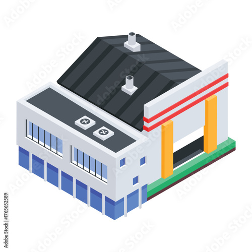 Auto Service Vector icon which can easily modify or edit