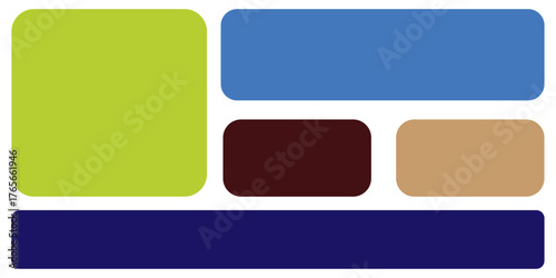 Colorful and blank button sticker set for web and design elements. Hand drawn rectangle frame set. Doodle frame for textbox. vector