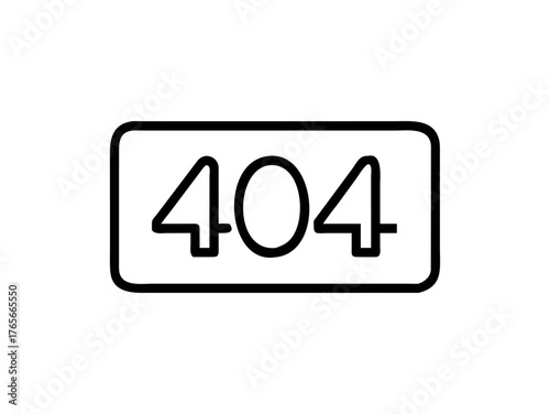 Error 404 Not Found Page Graphic