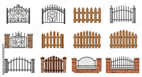 Various Fence Designs - A Comprehensive Collection of Styles.