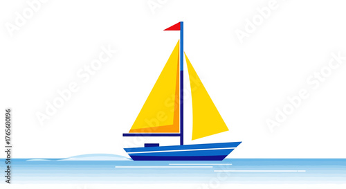 Charting a Course Sailboat Represents Adaptive Freedom for Hybrid Work and Digital Nomad Pursuits