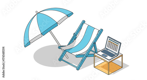 Embracing Hybrid Work & Digital Nomad Lifestyle with a Relaxing Beachside Setup