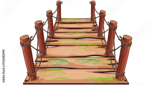 wooden bridge PNG, wooden walkway PNG