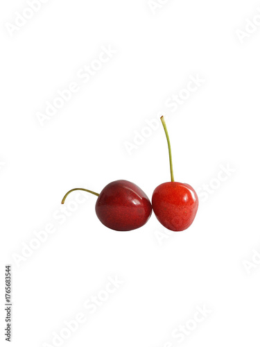 cherries isolated on white background