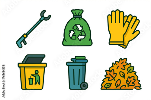 Tools and equipment for environmental cleanup, waste management, and recycling services